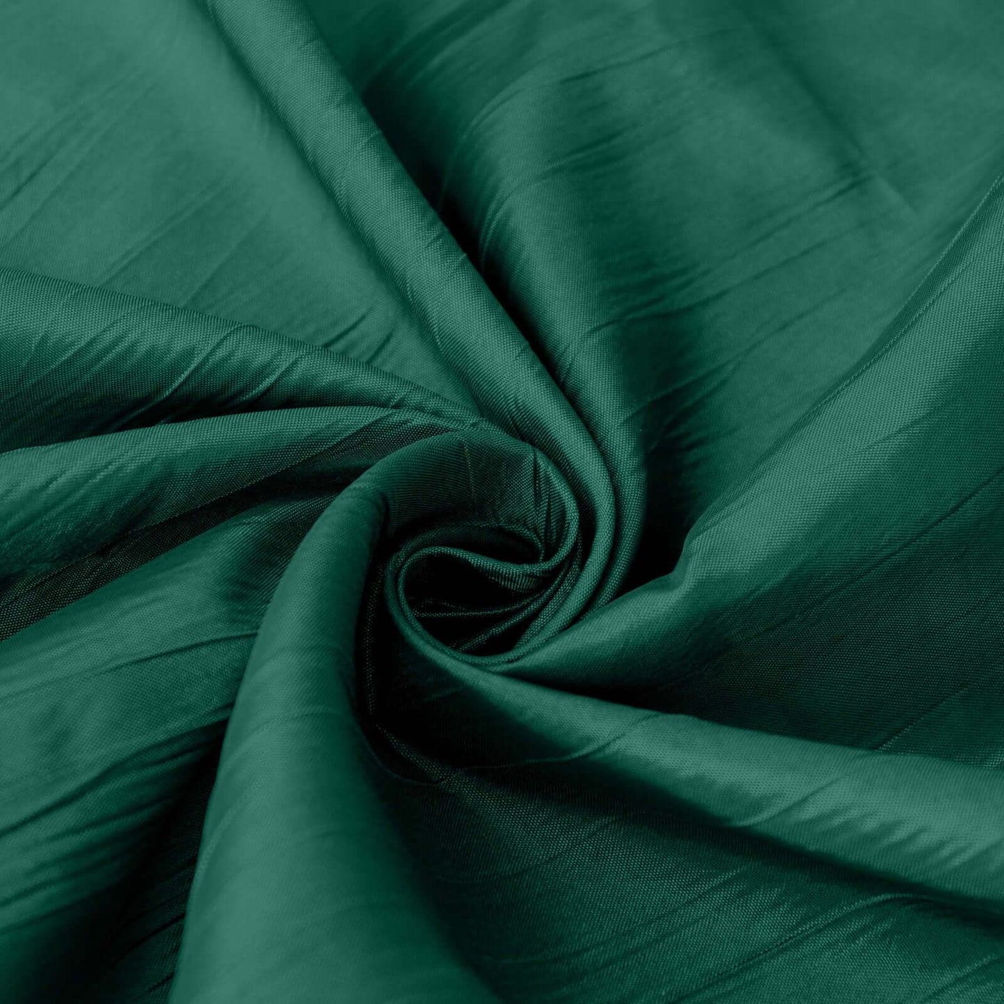 5 Pack Taffeta 20"x20" Napkins Hunter Emerald Green - Accordion Crinkle Dinner Napkins