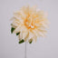2 Bushes 20" Cream Large Head Artificial Dahlia Bouquet, Silk Bridal Flower Decorations