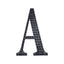 Decorative Rhinestone Alphabet "A" Letter Stickers, Glitter Adhesive Craft Letters Black DIY Sparkle Embellishments 8"