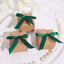 50 Pcs 3" Satin Ribbon Bows With Twist Ties, Gift Basket Party Favor Bags Decor - Hunter Emerald Green Classic Style