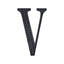 Decorative Rhinestone Alphabet "V" Letter Stickers, Glitter Adhesive Craft Letters Black DIY Sparkle Embellishments 6"