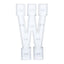 Giant LED Marquee Light Up Letter "W", White 4ft Pre-Cut Foam Board with 10 Warm White Battery Operated LEDs, Glue Gun and Sticks