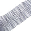 3 Rolls 28ft Silver Ruffled Tissue Paper Party Streamers, Crepe Paper Backdrop Decorations