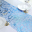Mesh Polyester 108" Table Runner Roll Metallic Royal Blue - Distressed Foil Look Disposable Table Decor