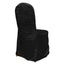 Crinkle Crushed Taffeta Chair Cover for Banquet Chairs Black - Reusable Slipcover