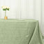 Taffeta 90"x156" Rectangle Tablecloth Sage Green - Accordion Crinkle Seamless Table Cover