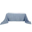 Taffeta 90"x156" Rectangle Tablecloth Dusty Blue - Accordion Crinkle Seamless Table Cover