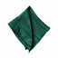 5 Pack Taffeta 20"x20" Napkins Hunter Emerald Green - Accordion Crinkle Dinner Napkins