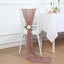 5 Pack Cheesecloth Gauze 16"x88" Chair Sashes Dusty Rose - Stylish Boho Decor for Weddings & Gatherings