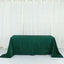 Taffeta 90"x132" Rectangle Tablecloth Hunter Emerald Green - Seamless Accordion Crinkle Table Cover