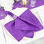 5 Pack Taffeta 20"x20" Napkins Purple - Accordion Crinkle Dinner Napkins