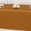 Scuba Rectangular 90"x132" Tablecloth Shimmering Gold - Wrinkle Free & Stain Resistant Seamless Table Cover for Weddings and Parties