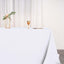 Polyester 90"x132" Rectangle Tablecloth White - Seamless Wrinkle-Resistant Design for Luxe Celebrations