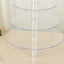 6-Tier Acrylic Round Cupcake Stand Clear for Special Events & Catering Displays 22"