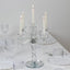 Crystal Taper Candle Holder with 5 Arms & Hanging Pendants â€“ Elegant Table Centerpiece 14’’ - Centerpieces