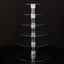6-Tier Acrylic Round Cupcake Stand Clear for Special Events & Catering Displays 22"