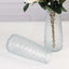 6-Pack Glass Urn Vases Clear with Diamond Crystal Cut Pattern - Stylish Decorative Design for Event Decor 8.5"