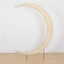 7.5ft Beige Spandex Crescent Moon Wedding Arch Cover, Custom Fitted Chiara Backdrop Stand Cover