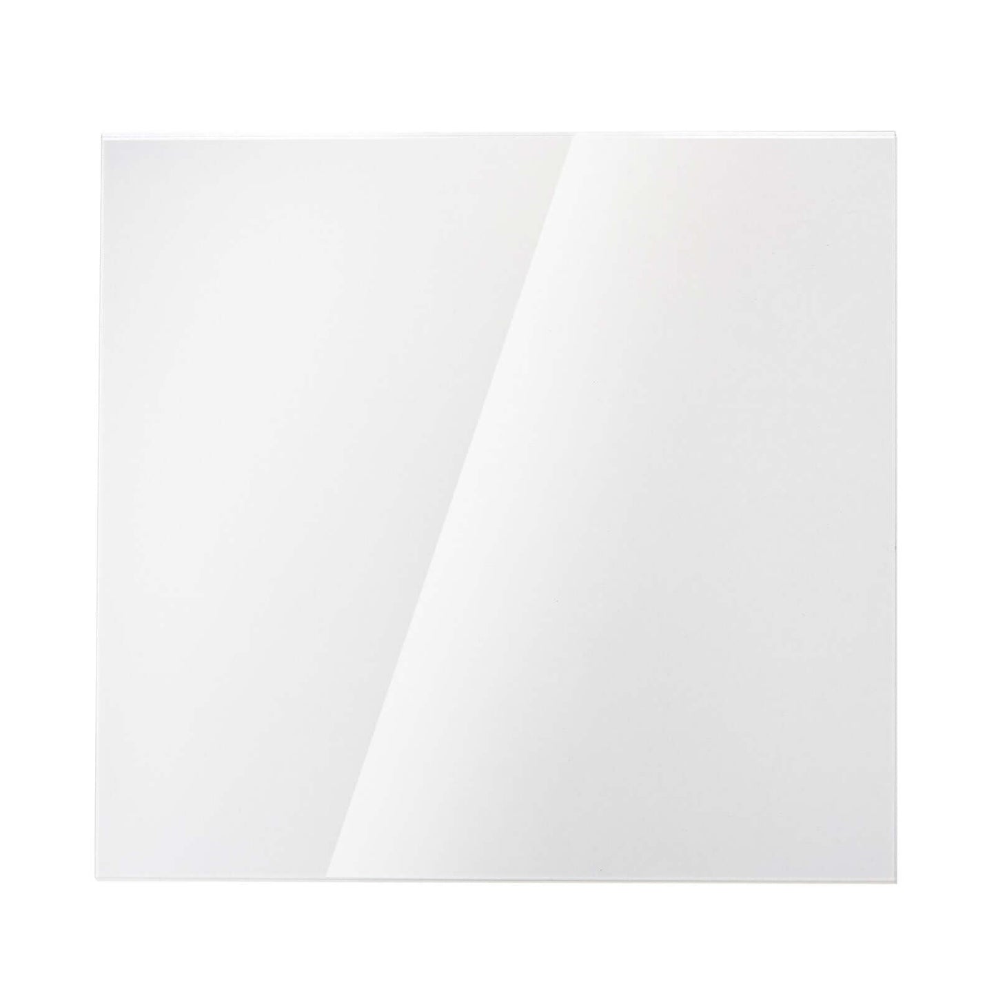 2-Pack Acrylic Plexiglass Sheets Top Plates Clear Square - Protective Film Coating 8" 3mm Thick