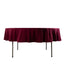 Scuba Round 90" Tablecloth Burgundy - Wrinkle Free & Stain Resistant Table Cover