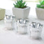 12 Pack 2" Silver Mini Planter Treat Party Favor Boxes, Small Pail Bucket Candy Container Gift Boxes