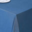 Polyester 90"x132" Rectangle Tablecloth Dark Denim Blue - Seamless Faux Denim Design for Classy Celebrations