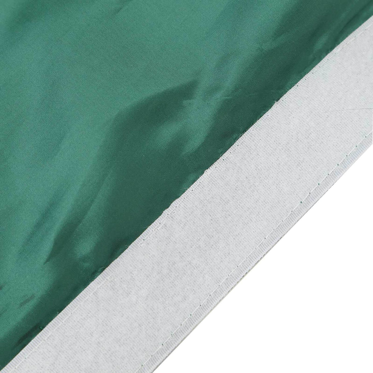 Taffeta 14ft Table Skirt Hunter Emerald Green - Cascading Curly Willow Style Table Cover