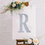 Decorative Rhinestone Alphabet "R" Letter Stickers, Glitter Adhesive Craft Letters Silver DIY Sparkle Embellishments 8"