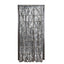 8ft Silver Metallic Tinsel Foil Fringe Doorway Curtain Party Backdrop
