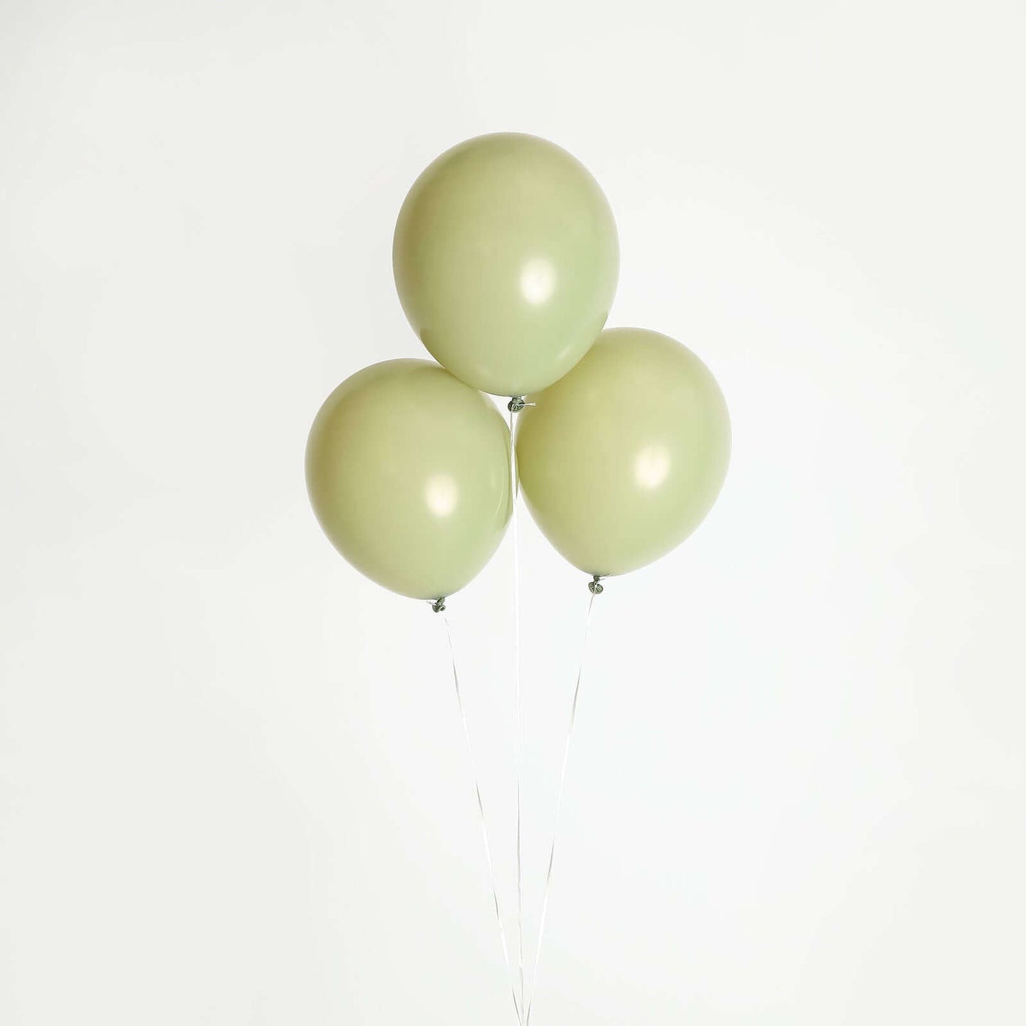 25 Pack 12" Matte Pastel Olive Green Helium Air Latex Party Balloons