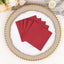 20 Pack Linen-Like Paper 5"x5" Napkins Burgundy - Highly Absorbent Airlaid Napkins