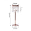 Crystal Beaded Chandelier Metal Candle Holder Rose Gold - Sophisticated Pillar Tealight Stand 12"