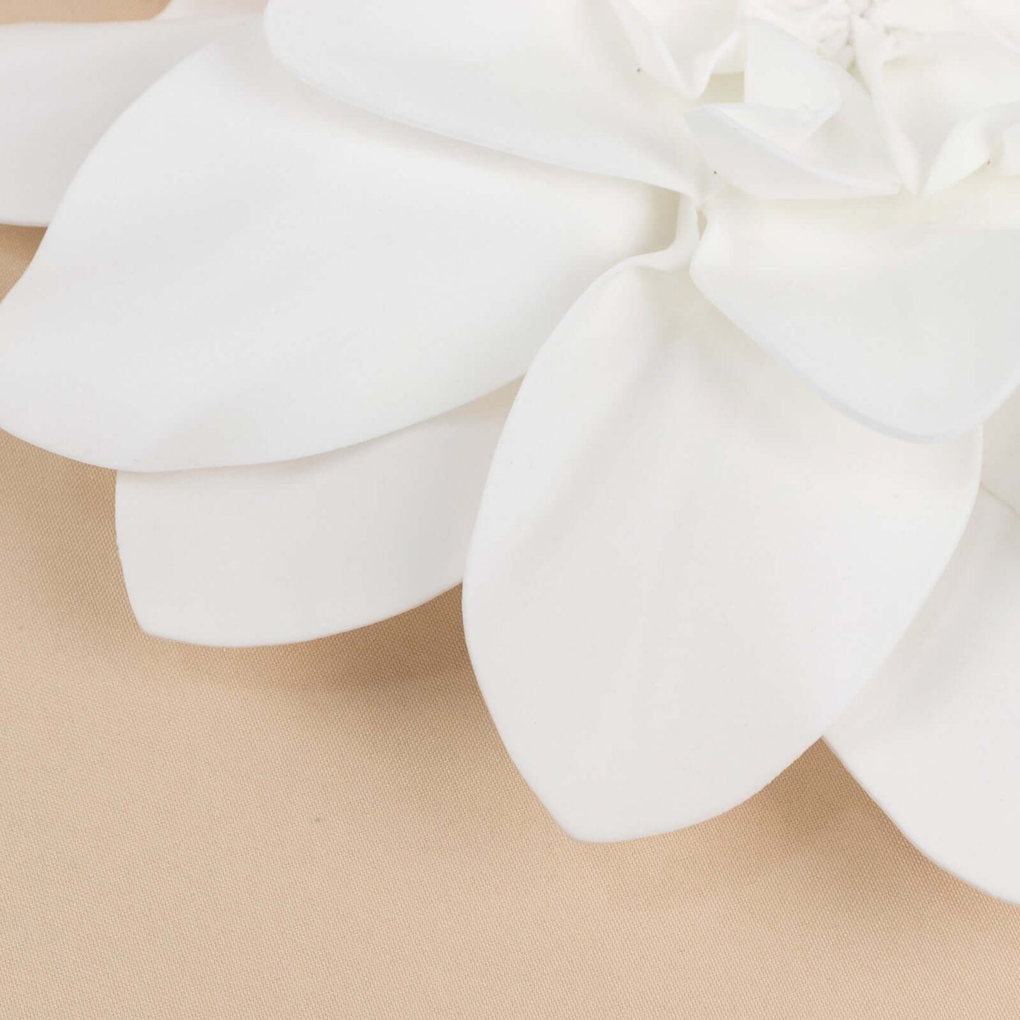 4 Pack 16" White Real-Like Soft Foam Craft Daisy Flower Heads