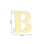 3D Marquee Letter "B" Warm White 6 LED Lights Gold - Chic Light-Up Decor for Events 6"