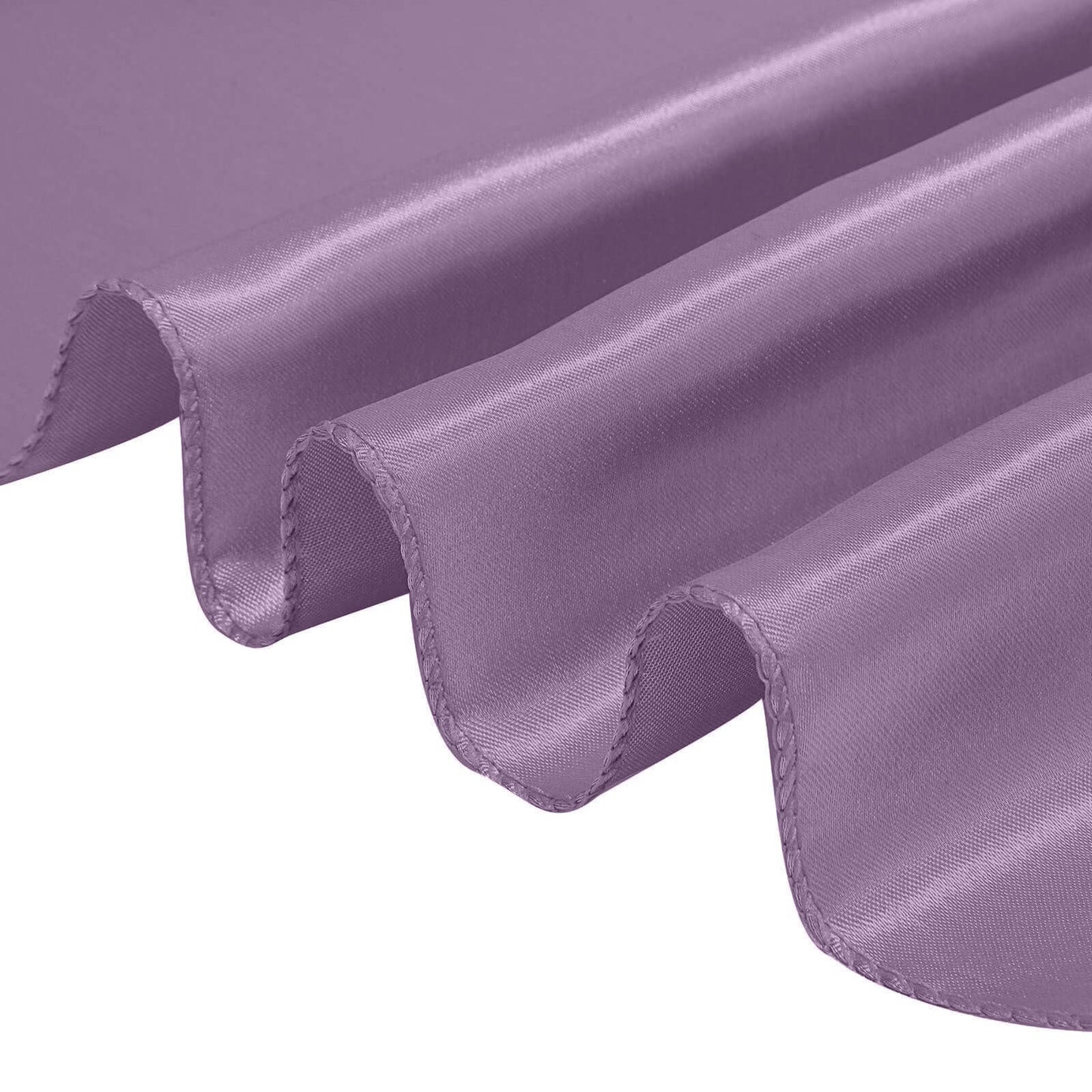 5 Pack Satin 20"x20" Napkins Violet Amethyst - Luxurious Shine & Smooth Dinner Napkins