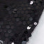 Payette Sequin 21ft Table Skirt Black - Dual Layered Satin Table Cover
