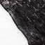 Polyester 72"x72" Table Overlay Square Tablecloth Black - Metallic Fringe Shag Tinsel Table Cover