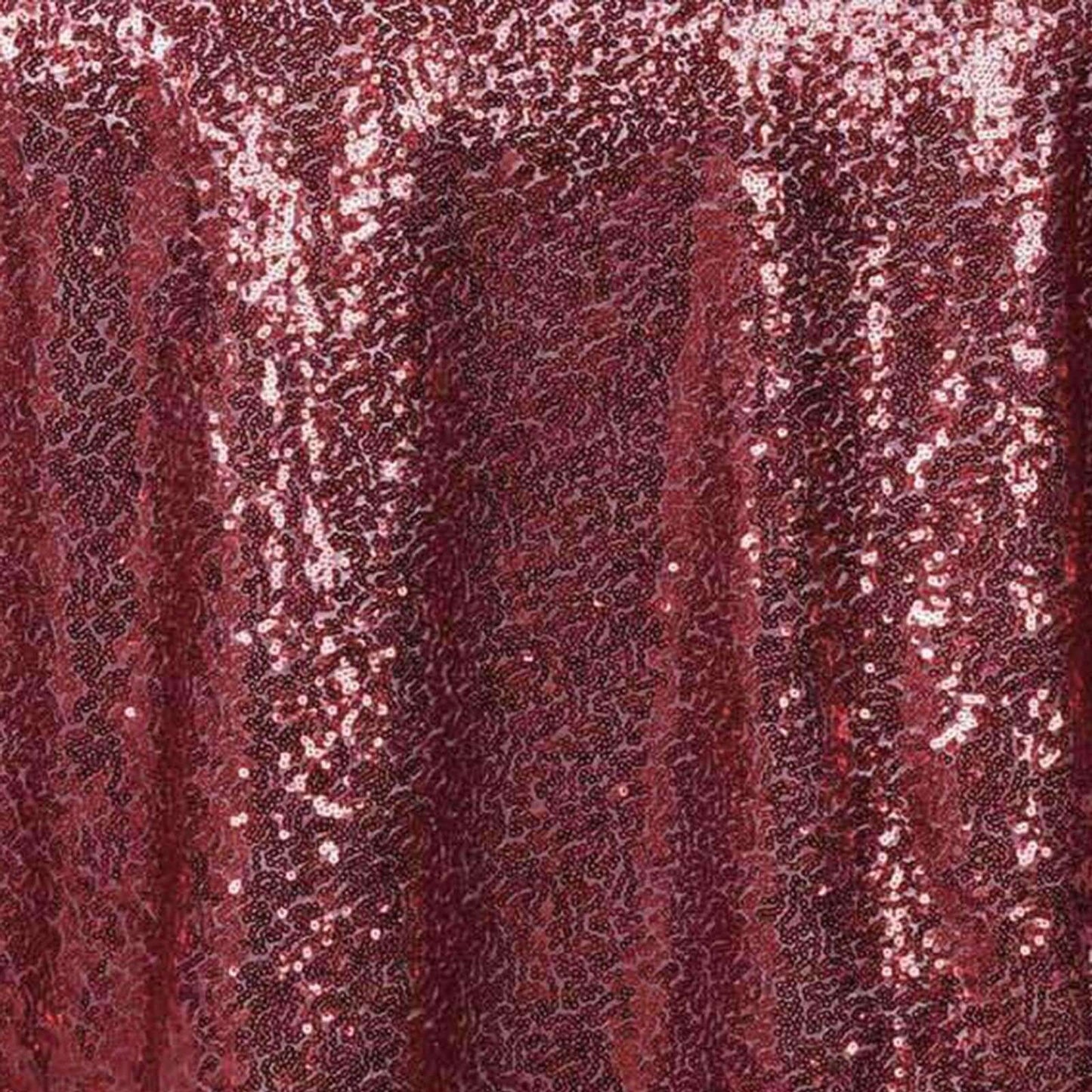 Sequin 72"x72" Table Overlay Square Tablecloth Burgundy - Sparkly Table Cover