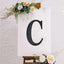 Decorative Rhinestone Alphabet "C" Letter Stickers, Glitter Adhesive Craft Letters Black DIY Sparkle Embellishments 8"