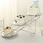 3-Tier Cake Stand Cascading Design with Round Mirror Trays Silver - Dessert Display and Serving Platter Metal 16"x19"