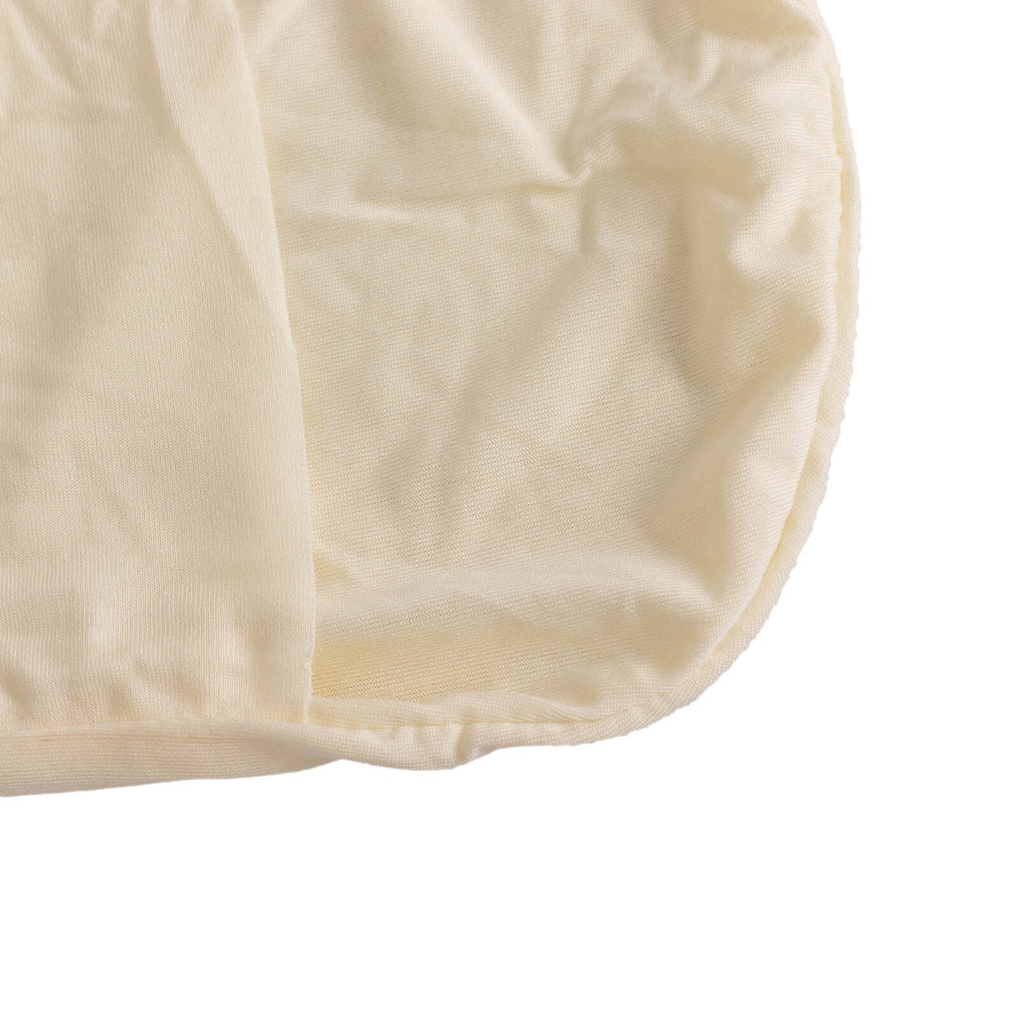 Spandex Chair Cover with Silver Rhinestone Buckled Sash Band Ivory - Stretch Fitted Slipcover