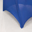 Spandex Chair Cover with Silver Rhinestone Buckled Sash Band Royal Blue - Stretch Fitted Slipcover