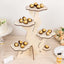 5-Tier Wooden Cake Stand Natural Tree Tower Design with Laser Cut Details - Rustic Cupcake Dessert Display 19" Tall