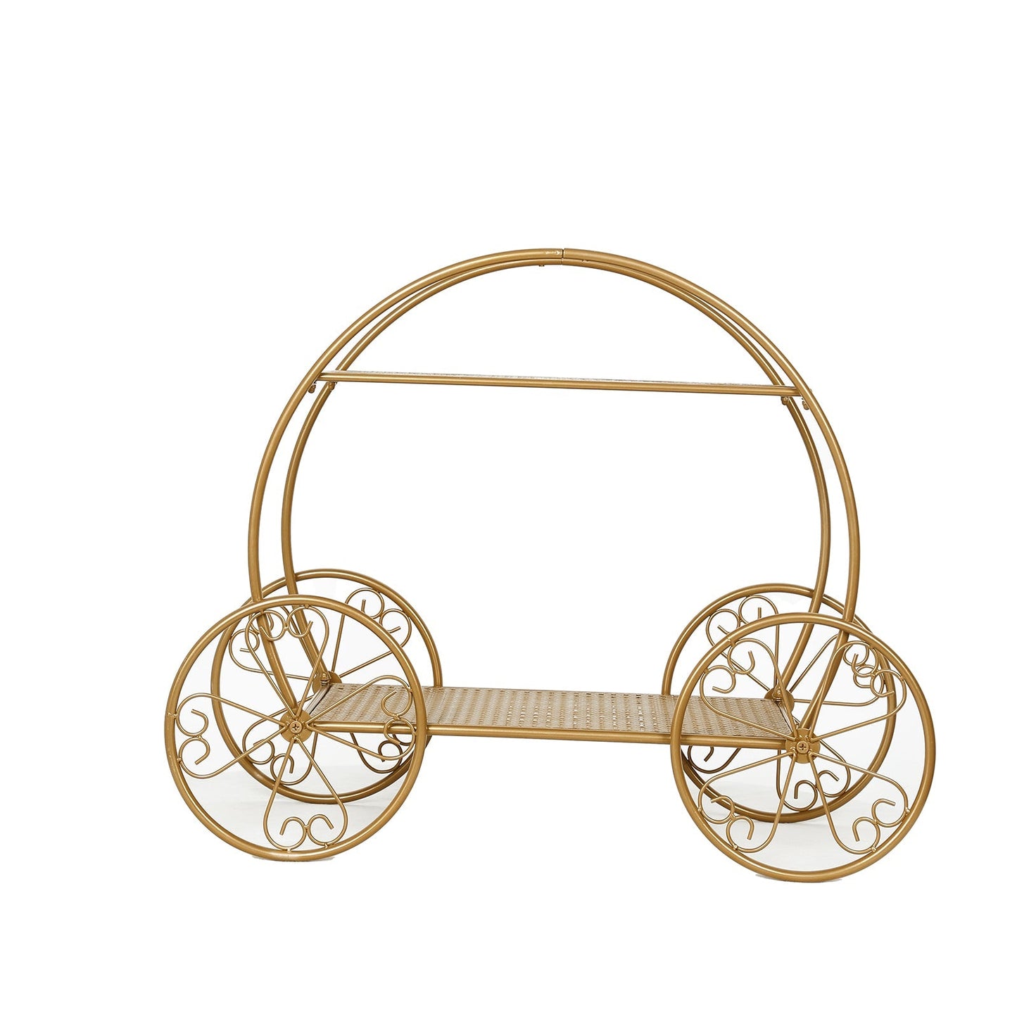 2-Tier Metal Cupcake Stand Gold - Centerpiece Dessert Display Stand for Pastries & Party Favors 28"