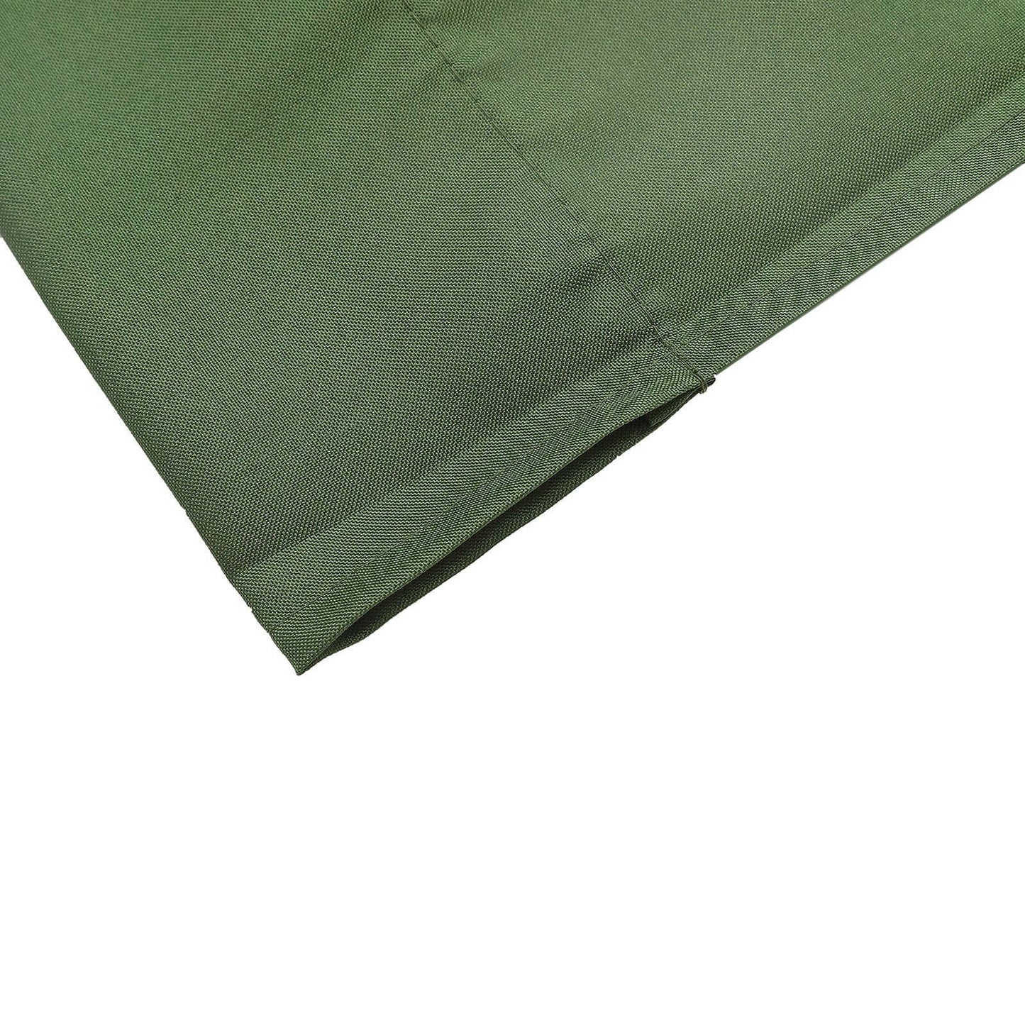 2 Pack Olive Green Polyester Event Curtain Drapes, 10ftx8ft Backdrop Event Panels With Rod Pockets 130 GSM