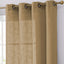 2 Pack Handmade Natural Faux Linen Curtains 52"x64", Curtain Panels With Chrome Grommets