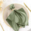 5 Pack Satin 20"x20" Napkins Dusty Sage Green - Luxurious Shine & Smooth Dinner Napkins