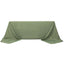 Premium Polyester 90"x156" Rectangle Tablecloth Dusty Sage Green - Seamless 220GSM Stain-Resistant Table Cover