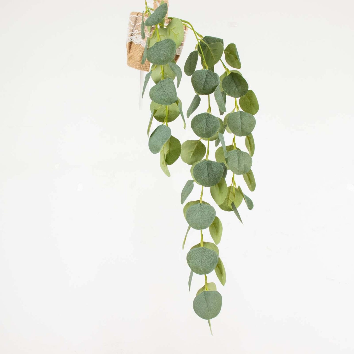 3 Pack 41" Green Real Touch Hanging Silk Silver Dollar Leaf Plant Stems, Artificial Indoor Eucalyptus Sprays