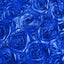 Satin Rosette Chair Cover for Banquet Chairs Royal Blue - Stretch Fitted Slip-On Slipcover